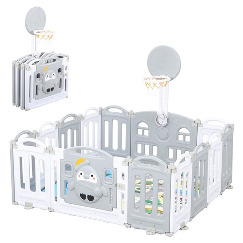Foldable panels baby playpen - baby,