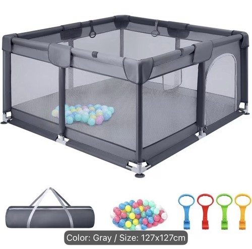 New grey baby playpen - baby, (124cm)