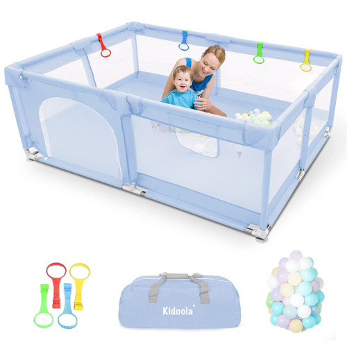 Kidoola baby playpen with mat - baby,